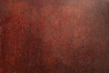 Background with rust, brown rusty iron texture. - obrazy, fototapety, plakaty
