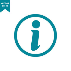information icon in trendy flat style, exclamation icon