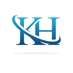 Creative KH logo icon design