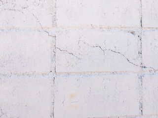 Naklejka premium Minimal white brick wall texture with copy space for work and design. room interior concept.