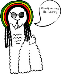  cute doodle alpaca for greeting cards, prints, kids illustrations and thematic designs