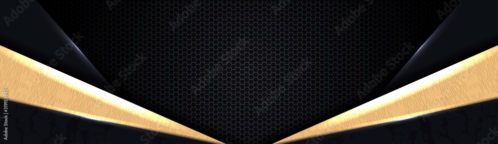 Aufkleber elegant dark abstract background with overlap layers