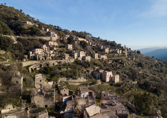 Fototapeta premium Gairo vecchia, sardegna, Gairo, 
