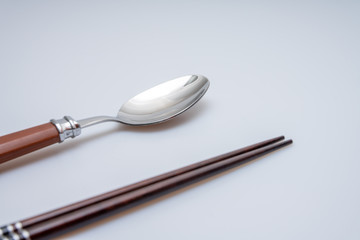 Spoon and chopsticks concept