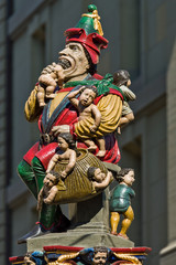 The Kindlifresserbrunnen (Swiss German for Child Eater Fountain) is a fountain at the Kornhausplatz (Granary Place) in Bern, Switzerland