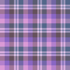 Seamless pattern in lovely pink, dark violet, grey colors for plaid, fabric, textile, clothes, tablecloth and other things. Vector image.