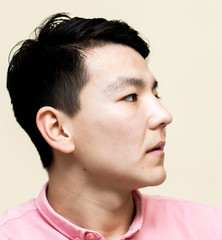 Portrait of a handsome Asian guy