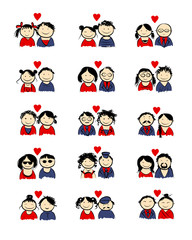 Couples sketch for your design