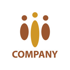 three oval circles and three circles lined up for company logos and symbols