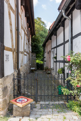 street in old town in tecklenburg germany