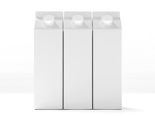 3D mockup of a packaging packaging template.