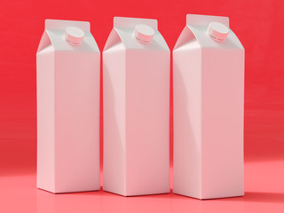 3D mockup of a packaging packaging template.
