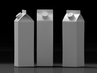 3D mockup of a packaging packaging template.
