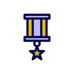 TrophyBadge Trendy Icon, Champion Award Theme,