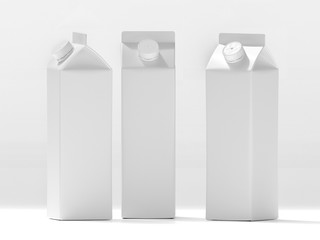 3D mockup of a packaging packaging template.