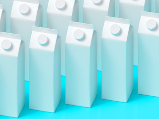 3D mockup of a packaging packaging template.
