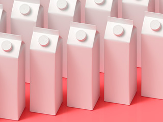 3D mockup of a packaging packaging template.