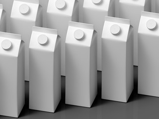 3D mockup of a packaging packaging template.