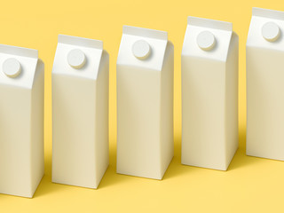 3D mockup of a packaging packaging template.