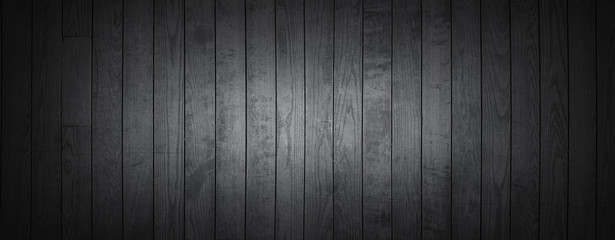 Light and dark grey painted natural wood with grains for background, banner and texture.