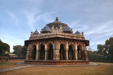 Isa Khan's Tomb in Humayun's Tomb complex, New Delhi, India.