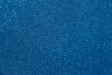 Blue sparkling abstract background. Holiday concept. Bokeh elements.