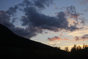 clouds in the sky Dolomite Alps