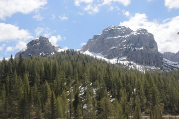 landscape in the mountains Dolomite Alps 