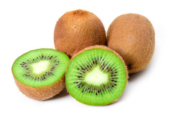 kiwi fruit isolated on white background