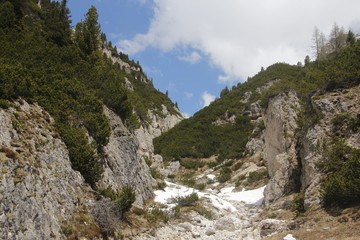 landscape in the mountains Dolomite Alps 