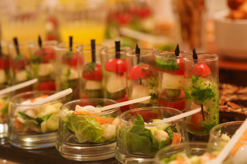 Buffet and snacks at the celebration