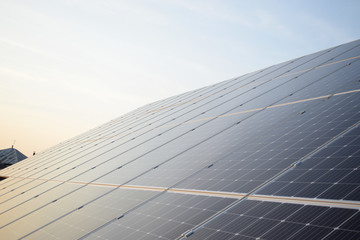 background of photovoltaic modules for renewable energy