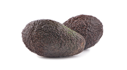 Avocado fruit an isolated on the white background