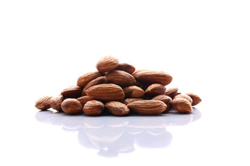 Almond kernels. Close-up.