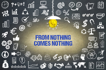 From nothing comes nothing