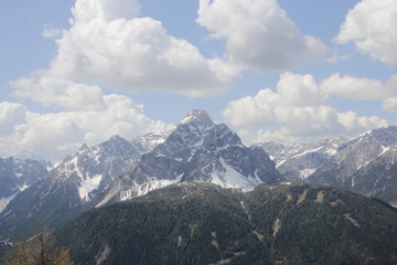 view of mountains Dolomite Alps 