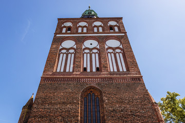 Assumption of Blessed Virgin Mary Roman Catholic church in Gryfice town, West Pomerania Province of Poland
