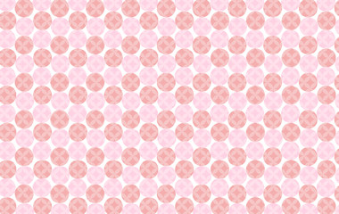 背景：和 和風 円 点 ドット 模様 パステル カラフル ナチュラル ポップ フレーム 七宝