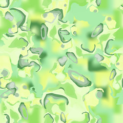 Spring field camouflage of various shades of green and yellow colors