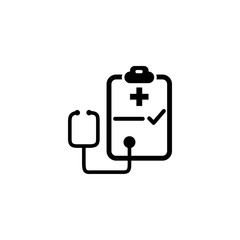 Vector, illustration, medical report icon