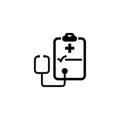 Vector, illustration, medical report icon