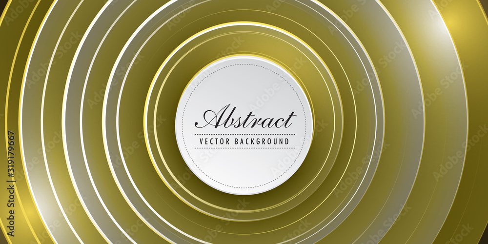 Aufkleber circle design background with overlapping circles pattern