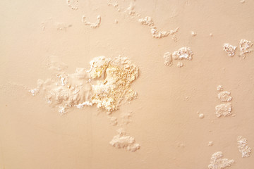moisture and spilled wall paints