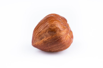delicious nuts on white background