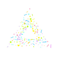 Sprinkles grainy. Cupcake dessert bakery confetti