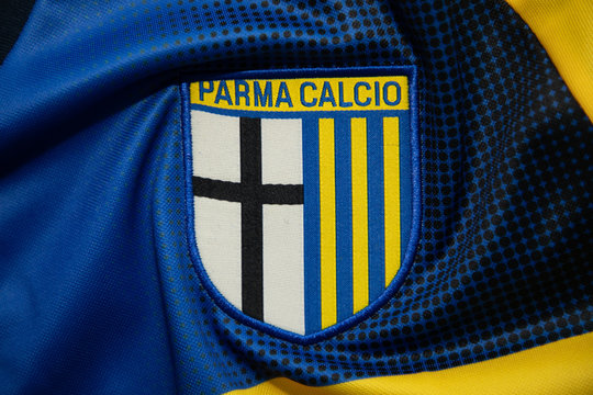 The Logo Of Parma Calcio Football Club On Football  Jerseys