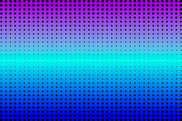 Vector halftone dots. Black dots on colorful background.