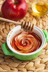Apple rose dessert
