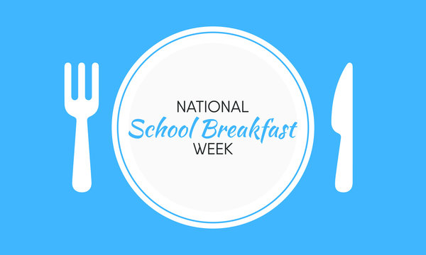 Vector Illustration On The Theme Of National School Breakfast Week Observed In The Month Of March.