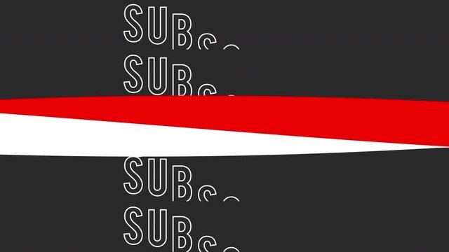 Social Media Like and Subscribe end of video kinetic text insert. Get more followers to your channel with slick dark design graphics. Room for your text at the end.